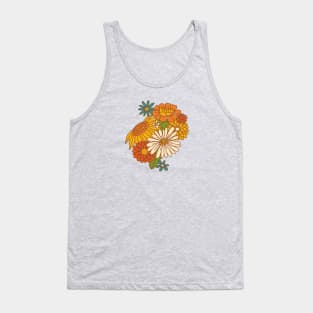 70s Retro Floral Tank Top